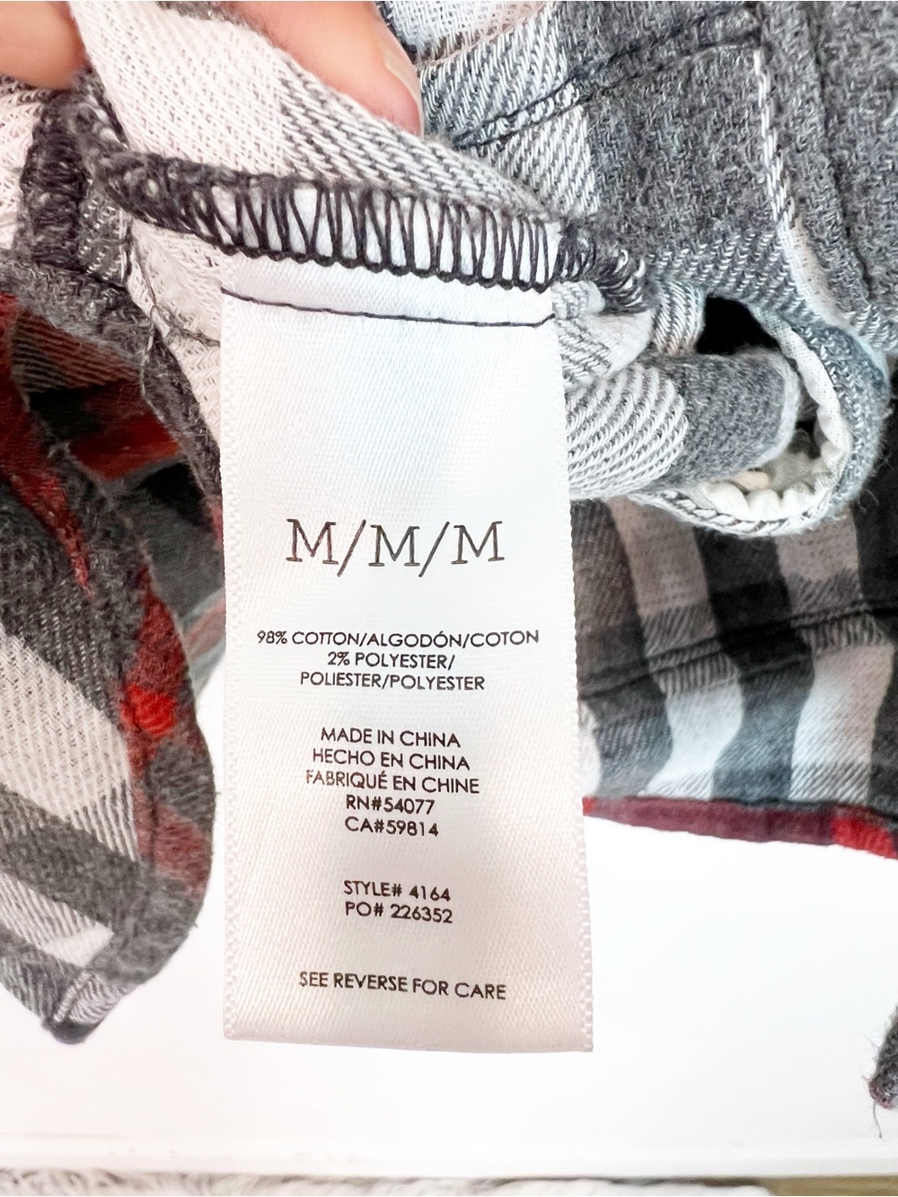 CABI TAVERN SHIRT GRAY RED WHITE PLAID BUTTON FRONT SHACKETT STYLE 4164 MEDIUM - Picture 3 of 4
